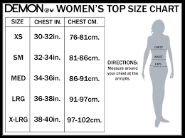Women Top Size Chart 2019
