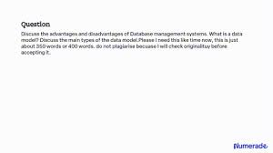 disadvanes of a database management