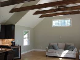 vaulted ceiling exposed beams