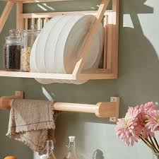 So Wall Mounted Rubber Wood Kitchen