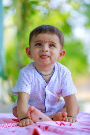 photo cute little indian child portrait