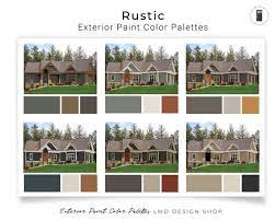 Rustic Exterior Paint Color Palettes