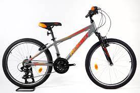 Romet Rambler 24 inch Junior / Kids Bike - Graphite/Red