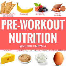 pre workout nutrition carbohydrates