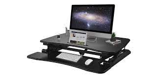 This adjustable standing desk can support any laptop on the upper tray, and a keyboard and a mouse together on the lower one, instantly turning any counter or tabletop into a productive place for. This Sturdy Platform Makes For A Convenient Adjustable Standing Desk
