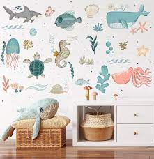 Nautical Wall Decals Ocean Decals Whale