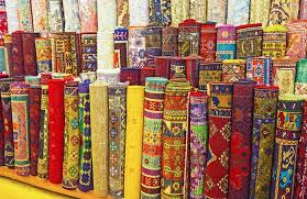 the carpet rolls in antalya market