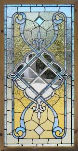 Antique Stained Beveled Jeweled Window