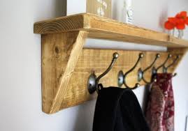 Rustic Reclaimed Wooden Coat Rack Coat