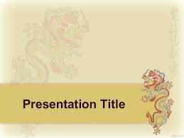 Chinese Dragon Powerpoint Background And Ppt Template