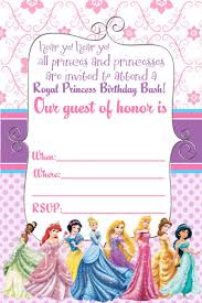 Free Printable Disney Princess Ticket Invitation Template Free