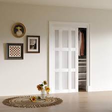Frosted Glass Mdf Closet Sliding Door