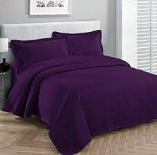 luxury purple bedspread full queen size