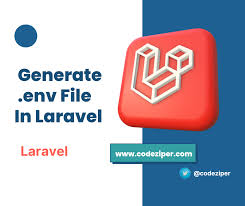 generate env file in laravel codeziper