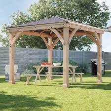 Wooden gazebos are often built out of cedar and redwood. How To Build Your Own Wooden Gazebo 10 Amazing Projects