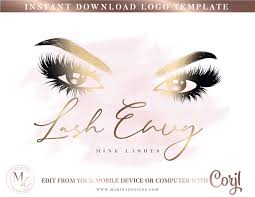 Eyelash Logo Design Custom Lash Logo Eyelashes Logo Logo