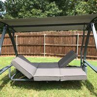 1 x swing hammock canopy cover; Andover Mills Marquette 3 Seat Daybed Porch Swing With Stand Reviews Wayfair
