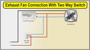 how to make exhaust fan connection with