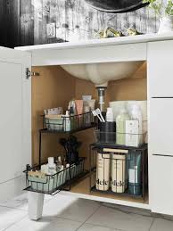 bathroom cabinet organizing ideas