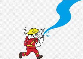 消防員奔跑噴水作業矢量卡通免摳素材AI圖案素材免費下載，圖片尺寸2778 × 1971px - Lovepik