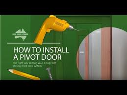 hume how to install pivot door system