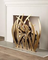 Arteriors Lydia Brass Fireplace Screen