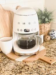 9 3/4 x 10 x 14 1/4 high. Smeg Coffee Maker A Midlife Home Health Style Hobby Blog