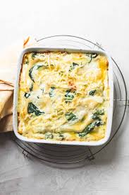 easy white en lasagna with spinach