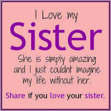 i love my sister quotes and sayings | Love makes family ; Sister ... via Relatably.com