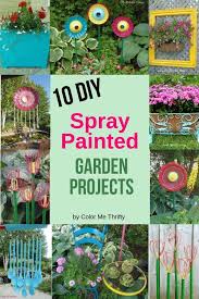 10 Spray Painted Garden Projects