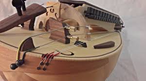 drone string detail of benjamin pouzadoux gurdy