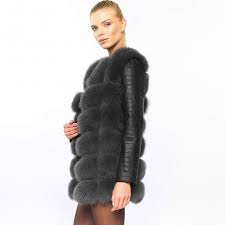 Real Fur Jacket Vogue With Leather