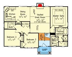 3 bed split foyer house plan