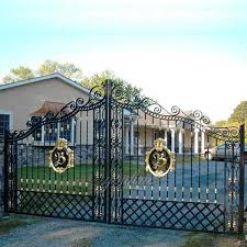 Metal Decorative Garden Gate Double