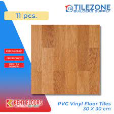 11 pcs kent pvc vinyl floor tiles