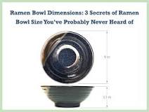 What size is a large ramen bowl?