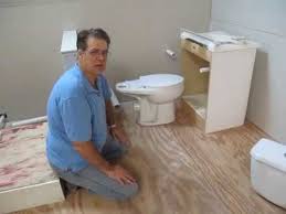 To install a basement drainpipe that will service a toilet, sink, and shower, the concrete floor surrounding the main sewer line must be broken up and removed so a trench can be dug. How To Install Basement Toilet Hidden Plumbing In Less Than 2 Minutes Youtube