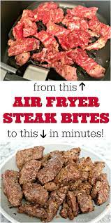 air fryer steak bites quick