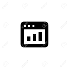 Online Finance Icon Web Page Sign Web Chart Symbol