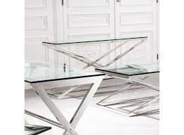 Glass Console Table Wilhelmina Designs