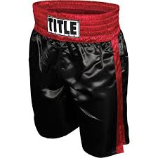 Title Professional Satin Boxing Trunks