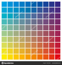 Color Chart Cyan Yellow Magenta Print Production Color Guide