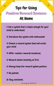 Tips For Using Positive Reward Systems At Home Reward