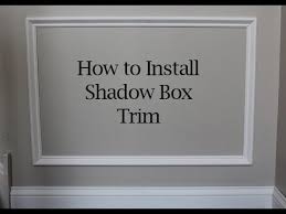 Angled Shadow Box Trim On Walls