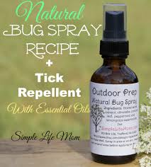 natural bug spray and tick repellent