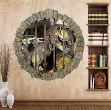 The kids' room only opens into the adults' room, connected via a door modeled after the dinosaur enclosure. 3d View Dinosaur Kids Room Decor Jurassic Park Wall Sticker Decal Mural Pvc 14 99 Picclick