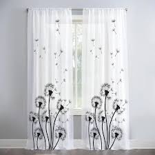 Meriglare 2pcs Window Curtains Rod