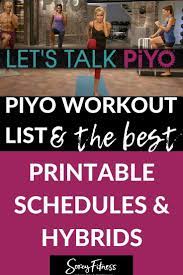 piyo calendar full 60 day schedule