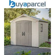 keter plastic storage shed 8x8 beige