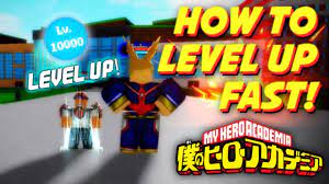 level up fast in boku no roblox you